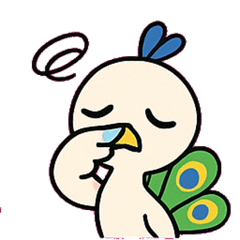 [LINEスタンプ] ドヤりクジャクのごきげん便@SFW