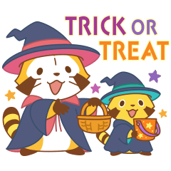 [LINEスタンプ] ラスカル ハロウィンスタンプ