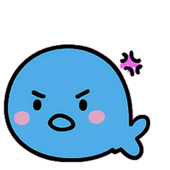 [LINEスタンプ] のんびりクジラのふわっと便@SFW