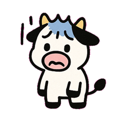 [LINEスタンプ] ウシのもーっとゆるトーク便@SFW