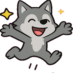 [LINEスタンプ] オオカミのキレ気味つぶやき便@SFW