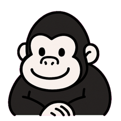 [LINEスタンプ] ギャップゴリラのやさしみ便@SFW