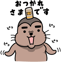 [LINEスタンプ] 動く！トド旦那