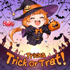 [LINEスタンプ] Halloween Witches