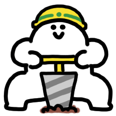 [LINEスタンプ] にっこりマンの工事現場 動くスタンプ