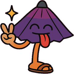 [LINEスタンプ] からかさ小僧のひょっこり便@SFW