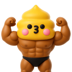 [LINEスタンプ] マッチョ戦士ウンピーちゃん