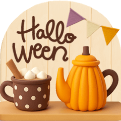 [LINEスタンプ] 【3D】北欧かわいい日常・ハロウィン