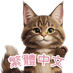 [LINEスタンプ] 【繁體字】 メインクーン スタンプ 2