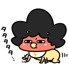 [LINEスタンプ] 泣きむしおにちゃん赤ちゃん