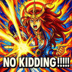 [LINEスタンプ] 天照大神【バトルアニメ風】