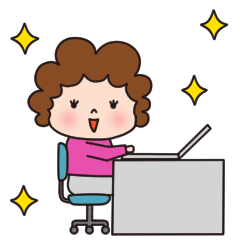 [LINEスタンプ] 事務スタンプ かわいいお母さん