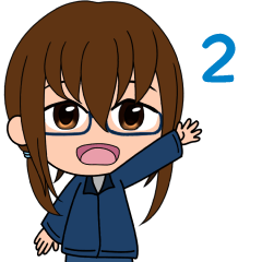 [LINEスタンプ] オリジナルキャラ「サクラ」スタンプ 2