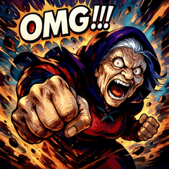 [LINEスタンプ] 史上最強デンジャラス婆さん