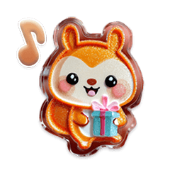 [LINEスタンプ] 木の実の森【冬の章】32個シール風スタンプ