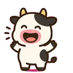 [LINEスタンプ] 闇に立つウシ@SFW