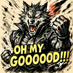 [LINEスタンプ] スクリームウルフ