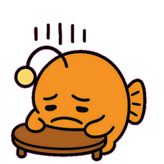 [LINEスタンプ] 闇に笑うアンコウ@SFW