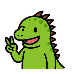 [LINEスタンプ] 見つめるイグアナ@SFW