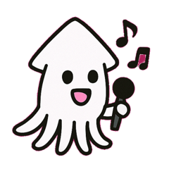 [LINEスタンプ] 闇墨のイカ@SFW