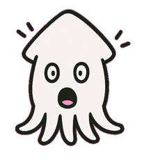 [LINEスタンプ] 深淵に潜むイカ@SFW