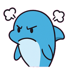 [LINEスタンプ] 沈黙のイルカ@SFW