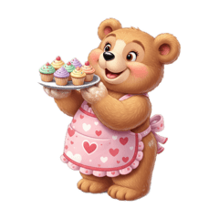 [LINEスタンプ] 太っちょクマちゃんの日常