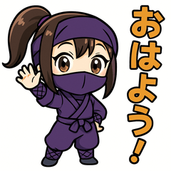 [LINEスタンプ] 和風くのいちスタンプ、しとやか忍者の日常