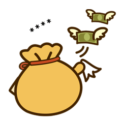 [LINEスタンプ] 無言で伝えるお金のつぶやき