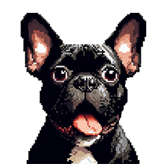 [LINEスタンプ] 言葉なしリアクションで伝える フレブル 黒