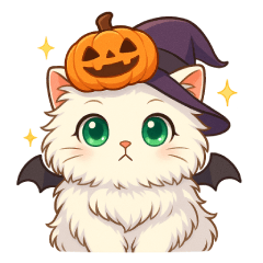 [LINEスタンプ] ふわもこペルシャのハロウィン
