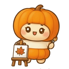 [LINEスタンプ] もっちりパンプキンちゃん