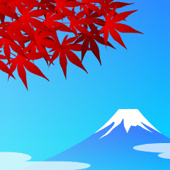 [LINEスタンプ] 動く！秋の景色【アレンジ用】