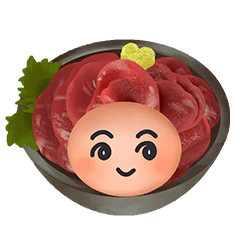 [LINEスタンプ] にっこり丼スタンプ