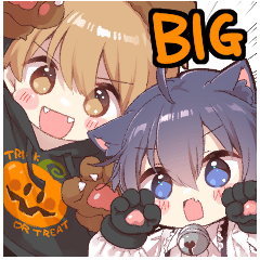 [LINEスタンプ] 【BIG】秋のモブあおスタンプ2025