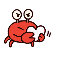 [LINEスタンプ] ハサミでごきげんカニさん@SFW