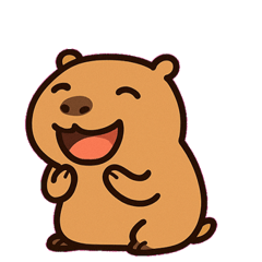 [LINEスタンプ] ゆるカピバラのまいにち@SFW