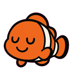 [LINEスタンプ] はにかみカクレクマノミ@SFW