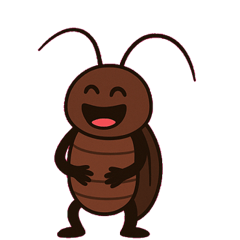 [LINEスタンプ] したたかゴキブリの日常@SFW