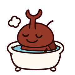 [LINEスタンプ] のんびりカブトムシの日常@SFW