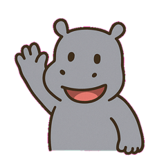 [LINEスタンプ] のんびりカバのまいにち@SFW