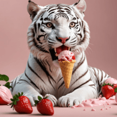 [LINEスタンプ] ホワイトタイガーの新日常14