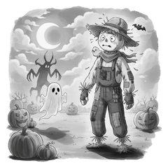 [LINEスタンプ] 案山子のノア ハロウィンナイト