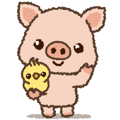 [LINEスタンプ] ブタくん♡毎日使える言葉スタンプ