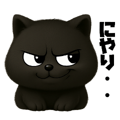 [LINEスタンプ] クロネコゆるっと返信（険しい編）