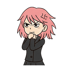 [LINEスタンプ] 不機嫌な彼女たち
