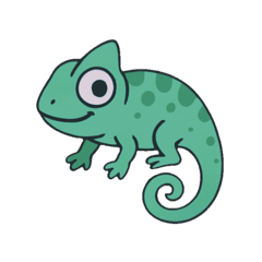 [LINEスタンプ] 癒しのカメレオン2