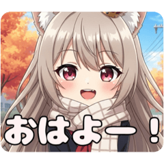 [LINEスタンプ] 秋の待ち合わせと乗馬セット