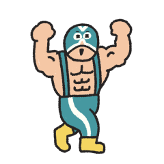 [LINEスタンプ] manpuku商店のレスラースタンプ