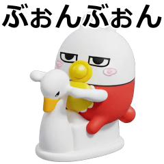 [LINEスタンプ] デカ動く 3D擦れうさぎJr.